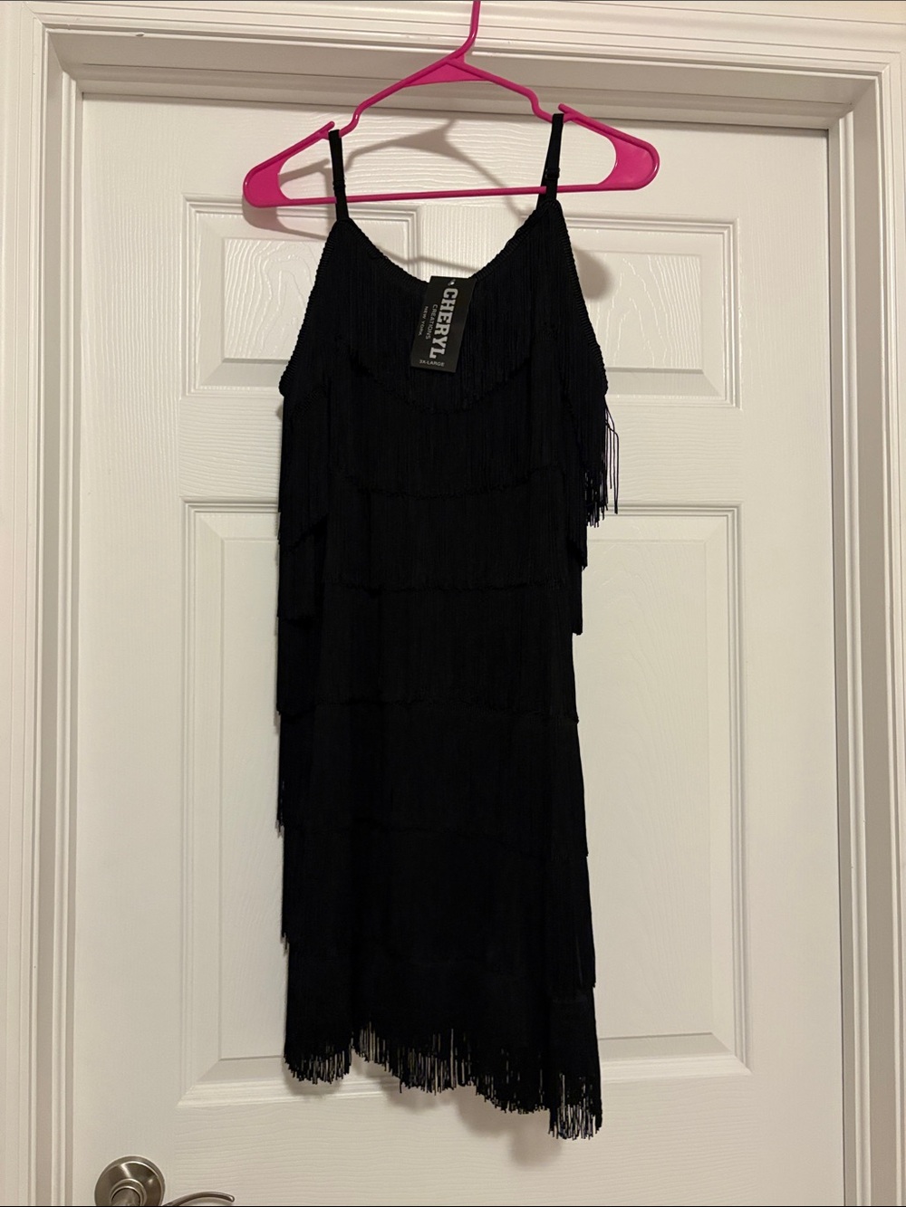 NWT Cheryl creations 3X fits like XL/2X fringe dress 1959 - Picture 2 of 7